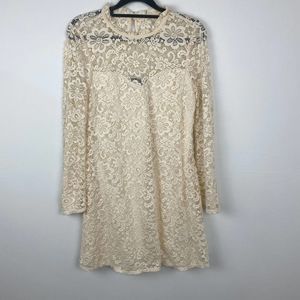 A. Byer lace dress size M color cream